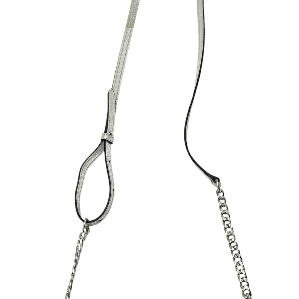 JIMMY CHOO Silver Leather Shoulder Bag - Picture 9 of 12